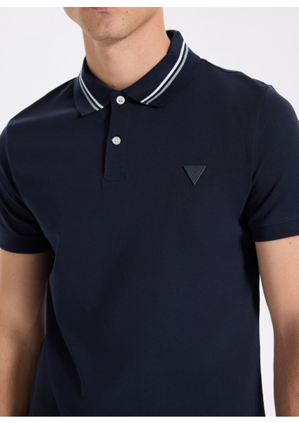 Düz Lacivert Erkek Polo T-Shirt M5YP66J1314-G7V2 Nolan Erkek Slim F fırsatları