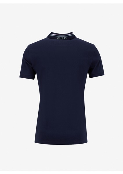 Düz Lacivert Erkek Polo T-Shirt M5YP66J1314-G7V2 Nolan Erkek Slim F