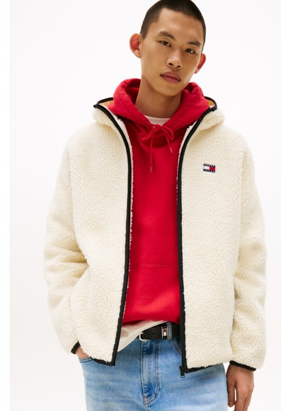 Bej Erkek Sweatmont DM0DM19224ACH Tjm Reg Badge Teddy Z fiyatları