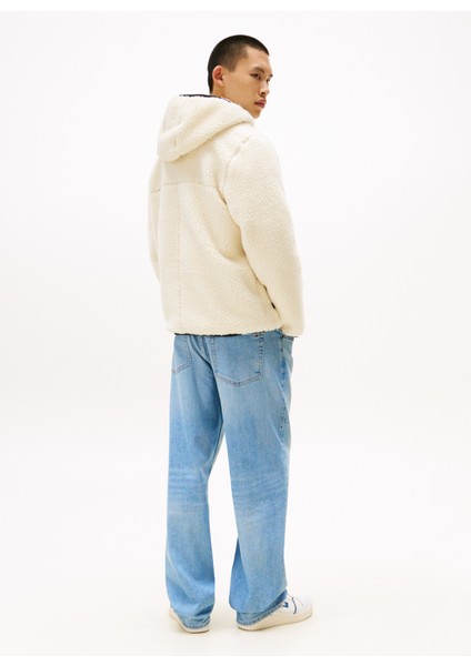 Bej Erkek Sweatmont DM0DM19224ACH Tjm Reg Badge Teddy Z modelleri