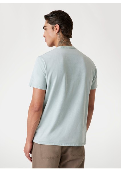 Bisiklet Yaka Baskılı Gri Erkek T-Shirt M5YI42KBW41-FJZ1 Embroid Erkek Regu fırsatları