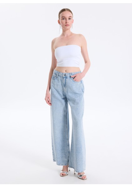 Mavi Kadın Relaxed Denim Pantolon Bellflower