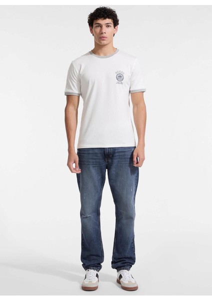 Normal Bel Slim Fit Lacivert Erkek Denim Pantolon M5YA1CD5MK1-GDAR Guess Jeans Erkek