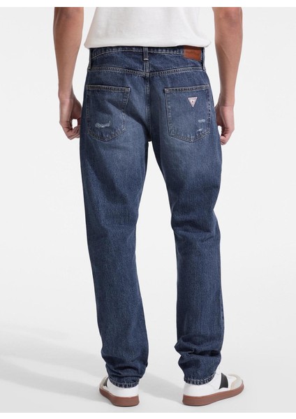 Normal Bel Slim Fit Lacivert Erkek Denim Pantolon M5YA1CD5MK1-GDAR Guess Jeans Erkek indirimleri