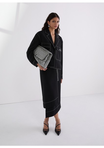 Standart Siyah Kadın Ceket A3W14041