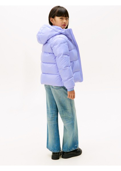 Lila Kız Çocuk Şişme Mont KG0KG08758C5Z fırsatları