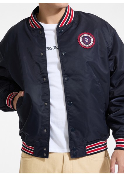 Lacivert Erkek Mont M5YL15WHAA2-A71W Guess Jeans Erkek modelleri