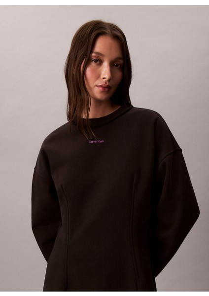 Dik Yaka Düz Siyah Kısa Kadın Elbise LV047D227GUB1 fırsatları