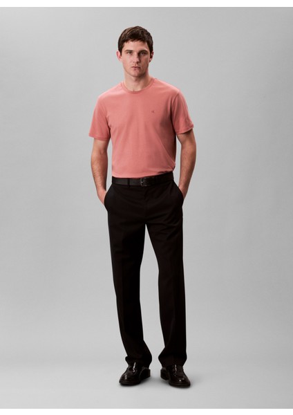 Bisiklet Yaka Turuncu Erkek T-Shirt LV04LB275GGNQ_SS Supıma Chest Emb C