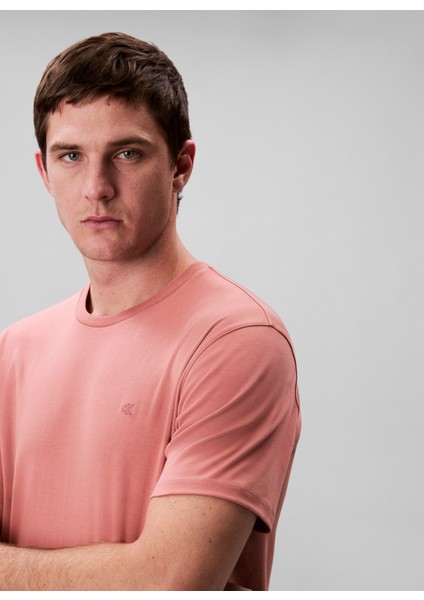 Bisiklet Yaka Turuncu Erkek T-Shirt LV04LB275GGNQ_SS Supıma Chest Emb C modelleri