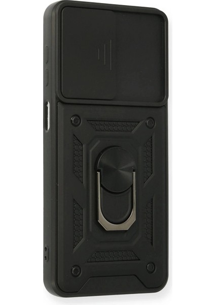 Samsung Galaxy A12 Kılıf Pars Lens Yüzüklü Silikon - Siyah fiyatları