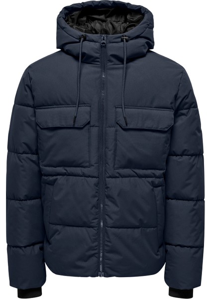 Koyu Lacivert Erkek Mont Onselıjah Pckt. Hood Jacket Otw Noo modelleri