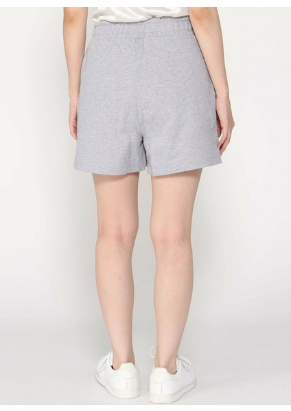 Yüksek Bel Relaxed Gri Kadın Şort Guess Jeans Kadın Relaxed Fit Şort