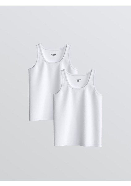 Yeni Sezon Bisiklet Yaka Erkek Çocuk Atlet 2'li