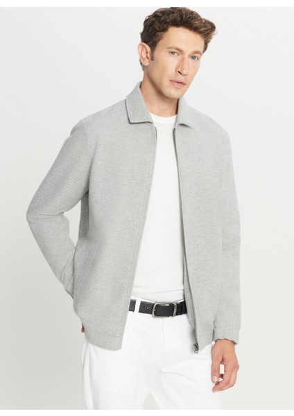 Gömlek Yaka Gri Erkek Sweatshırt ACE052261026_GRI