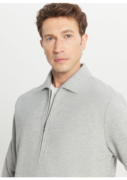 Gömlek Yaka Gri Erkek Sweatshırt ACE052261026_GRI fırsatları