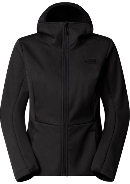 NF0A8DZJKS71-W Quest Shell Jacket Siyah Kapüşon Yaka Standart Fit Kadın Yağmurluk indirimleri