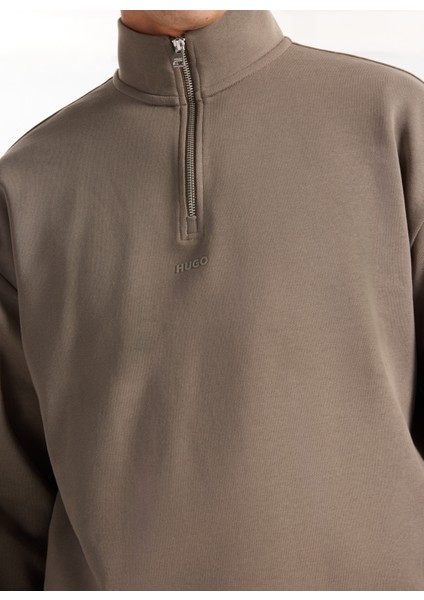 Dik Yaka Gri Erkek Sweatshırt 50525881_DURTY244 fırsatları