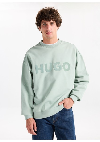 Bisiklet Yaka Yeşil Erkek Sweatshırt 50538778_DINEX