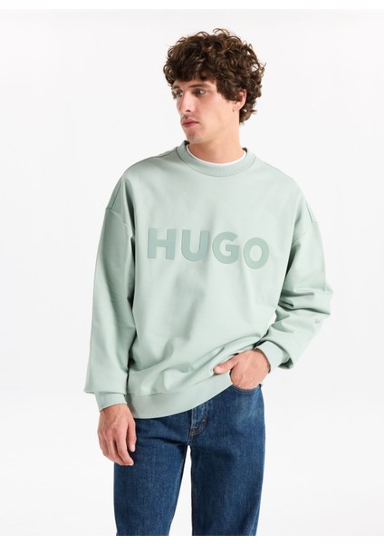 Bisiklet Yaka Yeşil Erkek Sweatshırt 50538778_DINEX modelleri