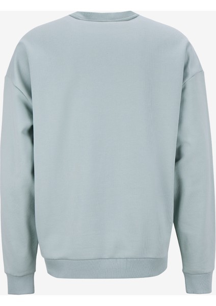 Bisiklet Yaka Yeşil Erkek Sweatshırt 50538778_DINEX