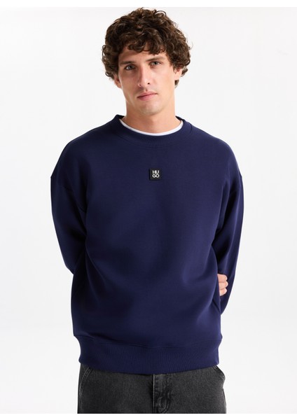 Bisiklet Yaka Lacivert Erkek Sweatshırt 50533689_DETTIL modelleri