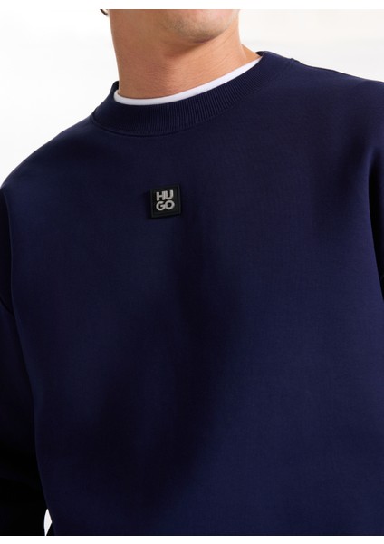 Bisiklet Yaka Lacivert Erkek Sweatshırt 50533689_DETTIL fırsatları