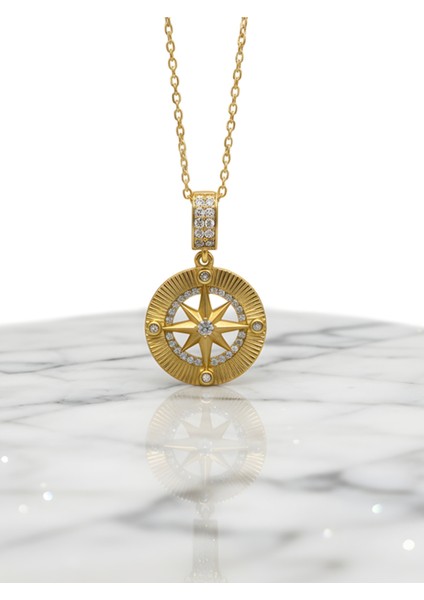 Pulula Şeklinde Çelik Kolye