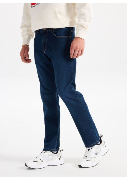 Normal Bel Slim Fit Mavi Erkek Denim Pantolon L72A00014CR Mavi Denim Pantolon modelleri