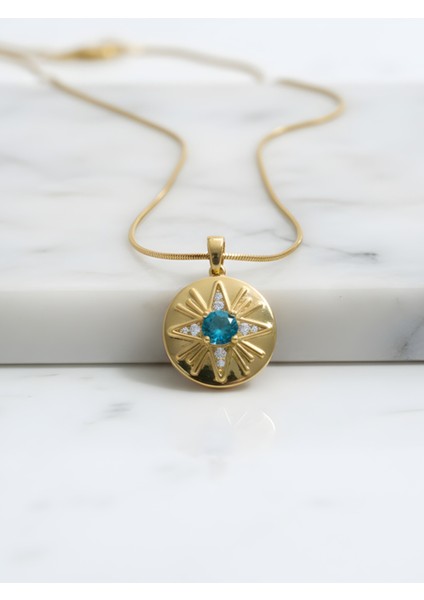 Daire Göz Çelik Kolye