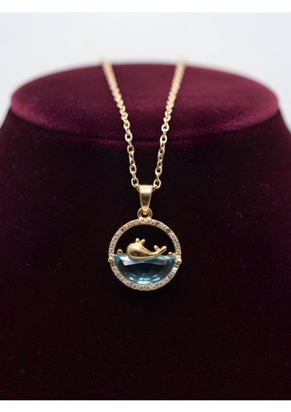 Balina Figürlü Çelik Kolye