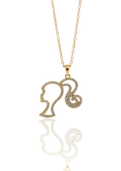 Kadın Figürlü Çelik Kolye