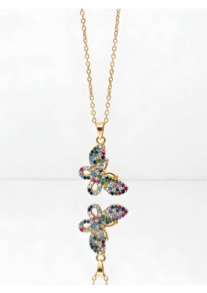 Kelebek Şeklinde Çelik Kolye