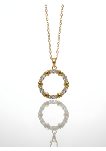 Daire Şeklinde Çelik Kolye