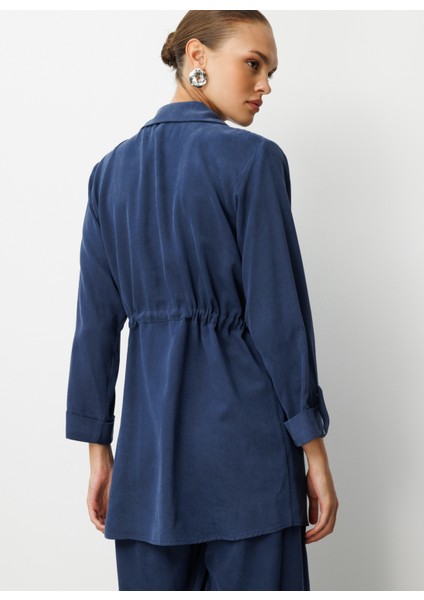 Klasik Yaka Düz Indigo Kadın Tunik M1MZ1030210165 indirimleri