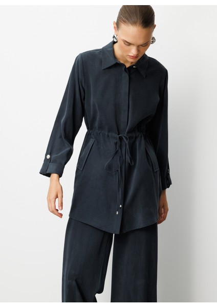 Klasik Yaka Düz Siyah Kadın Tunik M1MZ1030210165 fiyatları