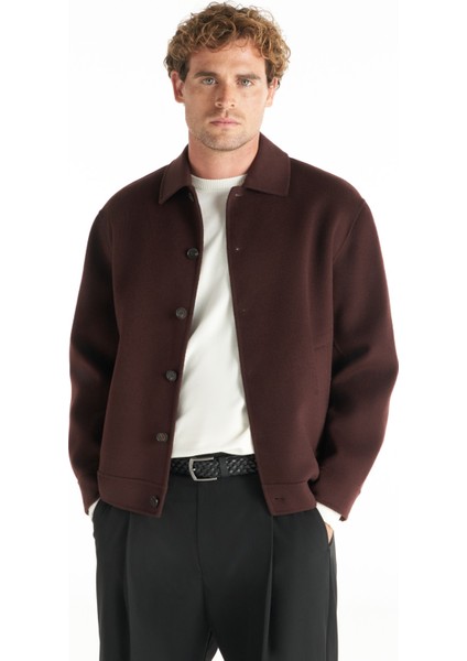 Rahat Bordo Erkek Düz Ceket TBMROW1111