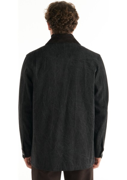 Standart Antrasit Erkek Düz Ceket TBMROW1022