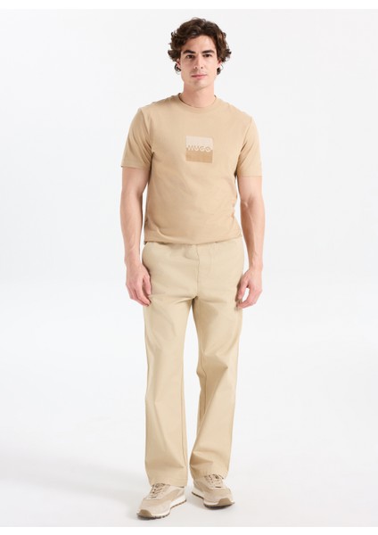 Bisiklet Yaka Bej Erkek T-Shirt 50542784_DUSPLIT fiyatları