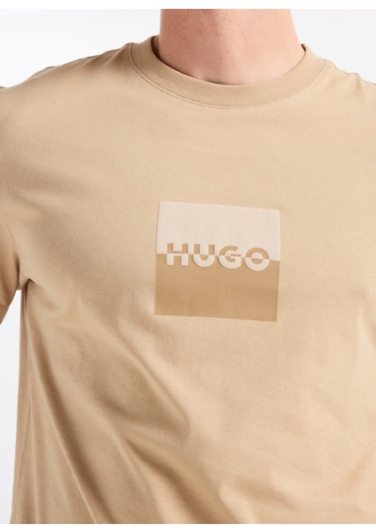 Bisiklet Yaka Bej Erkek T-Shirt 50542784_DUSPLIT fırsatları