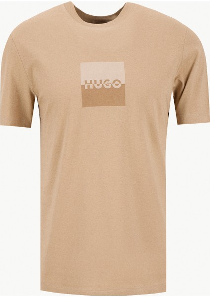 Bisiklet Yaka Bej Erkek T-Shirt 50542784_DUSPLIT