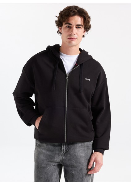 Kapüşon Yaka Siyah Erkek Sweatshırt 50548651_DAPOZIP modelleri