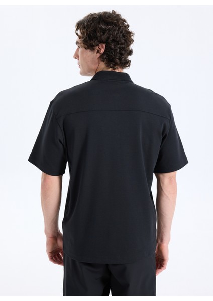 Düz Siyah Erkek Polo T-Shirt 50542313_DUBILO indirimleri