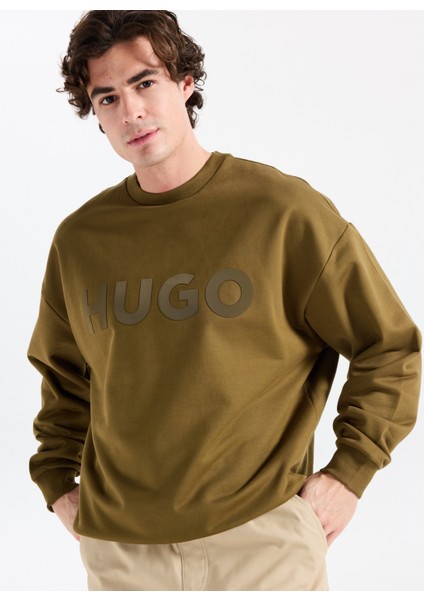 Bisiklet Yaka Haki Erkek Sweatshırt 50538778_DINEX