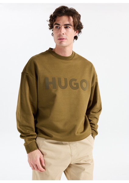 Bisiklet Yaka Haki Erkek Sweatshırt 50538778_DINEX modelleri