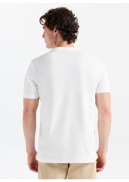 Bisiklet Yaka Krem Erkek T-Shirt 50542737_DULIVIO_U253 indirimleri