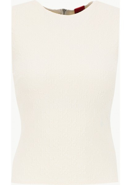 Halter Yaka Krem Kadın Bluz 50542420