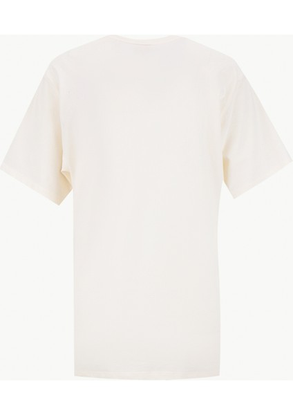 Bisiklet Yaka Beyaz Kadın T-Shirt 50550901