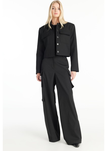 Standart Siyah Kadın Ceket TBWRJC1035 modelleri