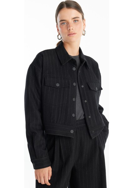 Standart Siyah Kadın Ceket TBWROW1047 fırsatları